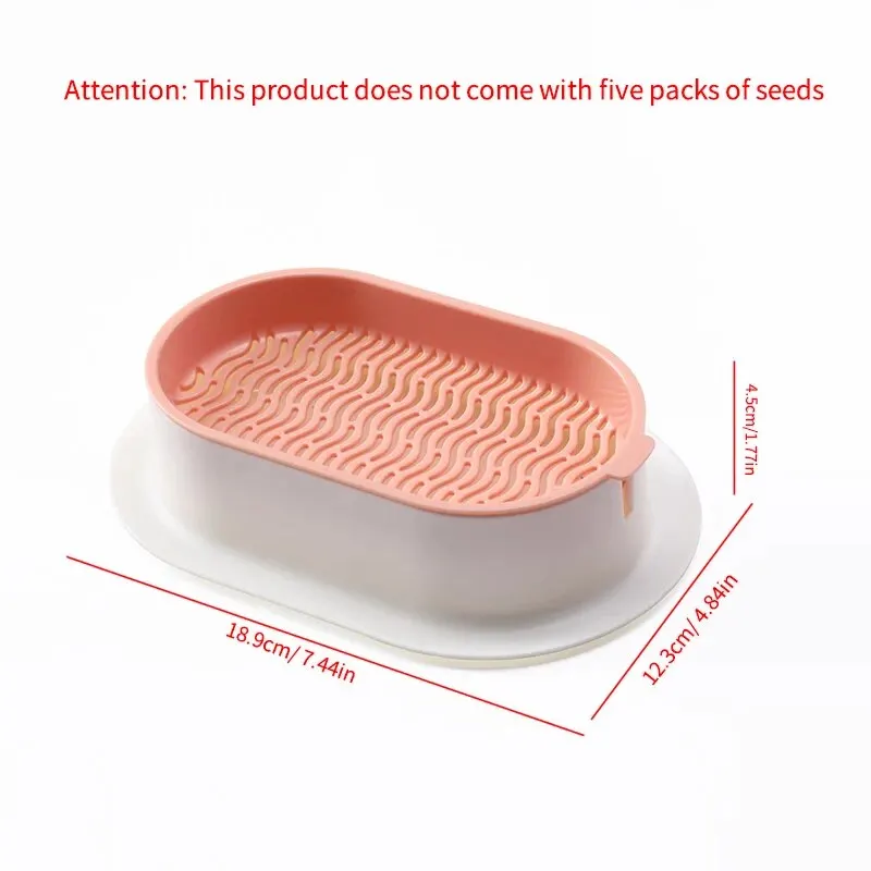 Cat grass growing pot New Pet Cat Sprout Dish Growing Pot Hydroponic Plant Cat Grass Germination Digestion Starter Dish Greenhouse Grow Box