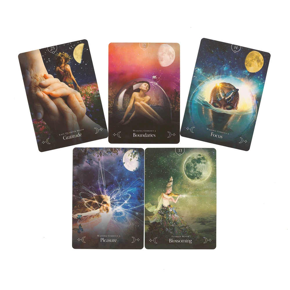 Queen Of The Moon Divination Oracle Cards. Oracle Card Tarot Cards for beginners 4