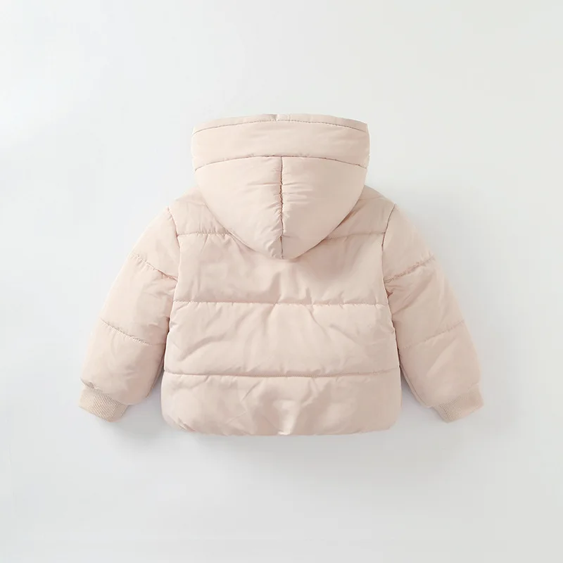 Newborn Girls Clothes Hooded Coats Winter Warm Kid Jacket Solid Cute New Fashion Children Outwears Pink Sweet Soft Clothing