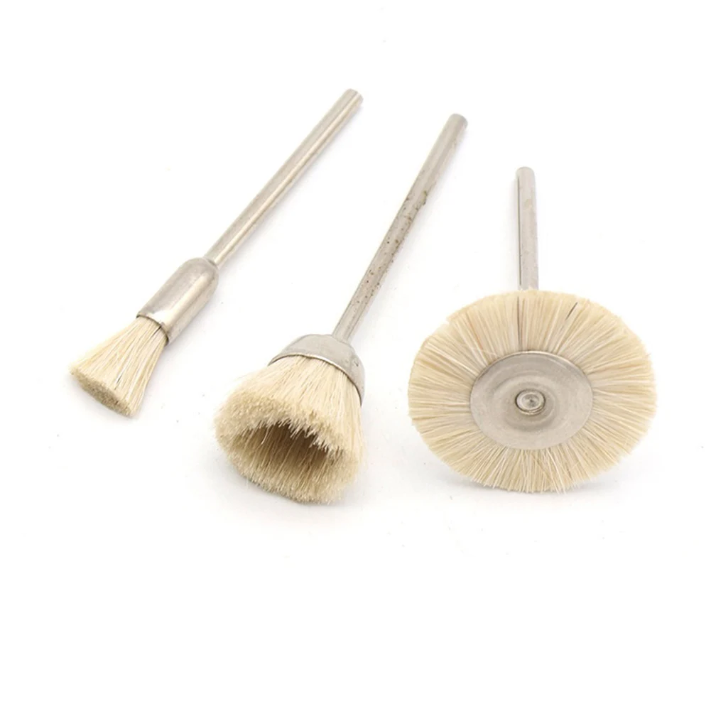 Cleaning Brushes Grinder Rotary Equipment For Engraver For Mechanical Rust Steel Tool 15-25mm Wool 2.35mm 6PCS 1pc sandpaper stick sanding bands 2 35mm sanding drum abrasive rotary tools grinding wheels head for electric grinder tool parts