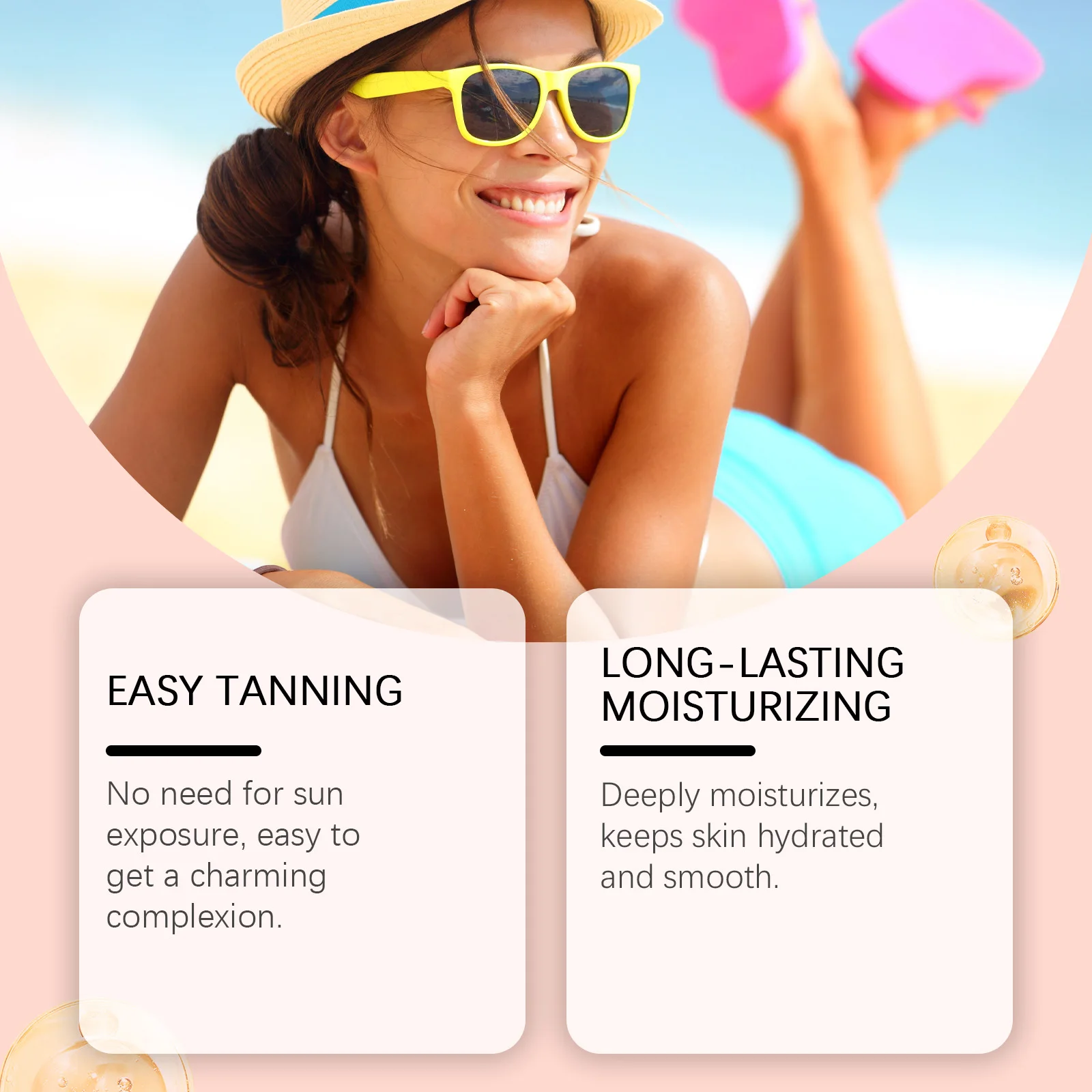 Self Tanning Drops Accelerated Tanning Firming Smooth Skin Prevent Sun Spots Anti Uv Suntan Balm Fake Tan Body Bronzer Makeup