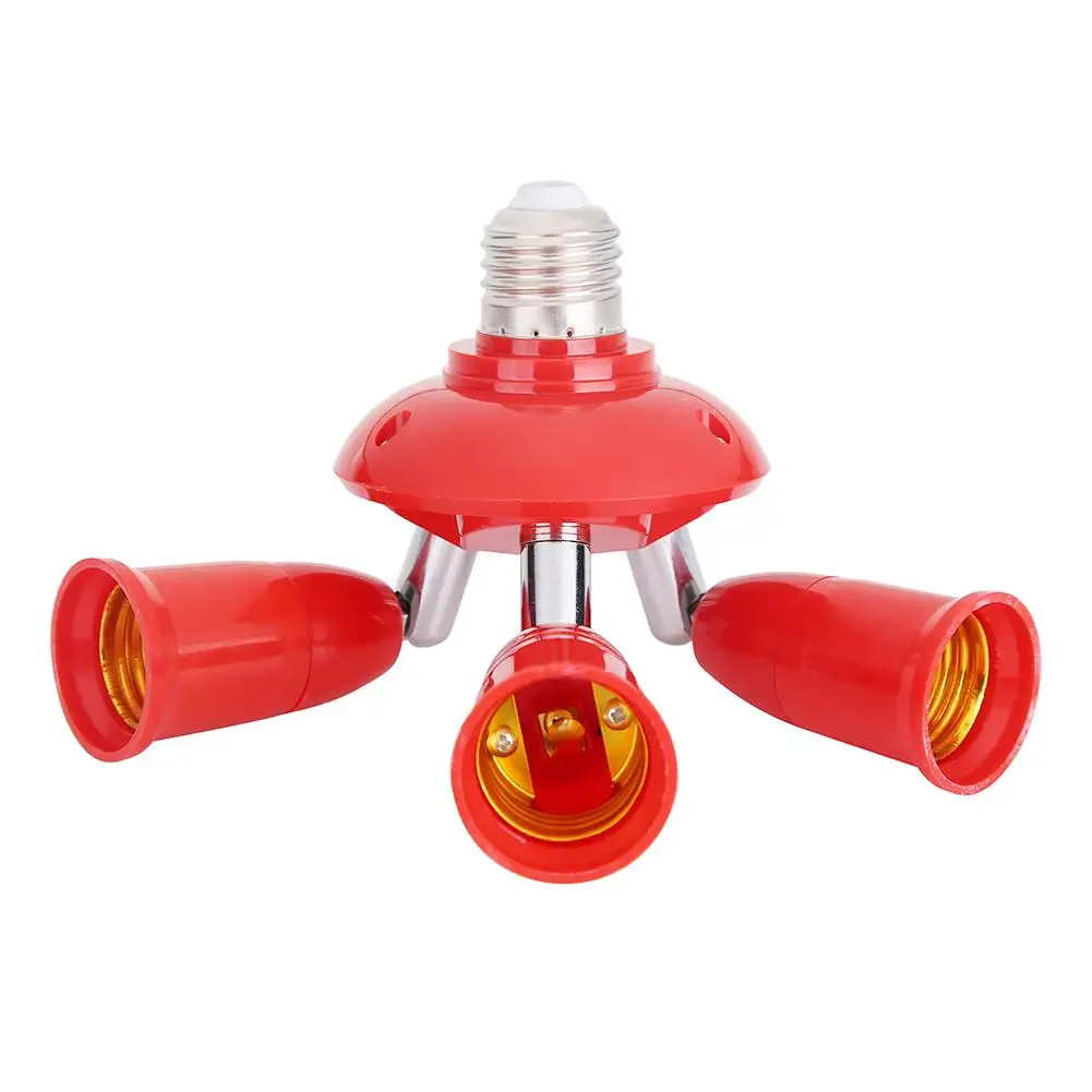 3 in 1 E27 to E27 Lamp Base Socket Splitter LED Light Bulb Adapter Holder Converter Lighting Lamp Bases Extended LED Bulbs lamp holder lamp bulb holder lamp base lamp socket adapter lamp socket extender