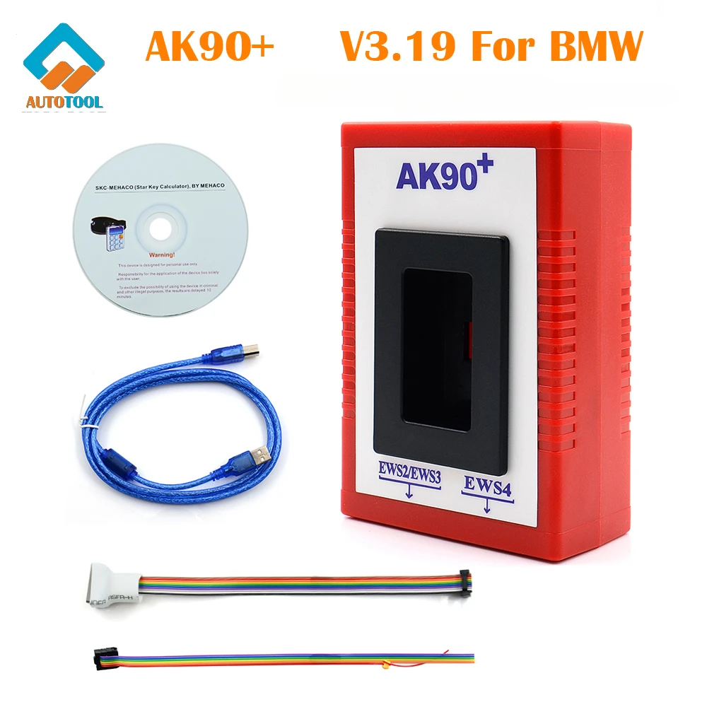 

AK90+ AK90 Auto Key Programmer V3.19 for BMW EWS2/3/4 Code Reader Car Key Maker Programming Tool Support EWS/CAS 1995-2009