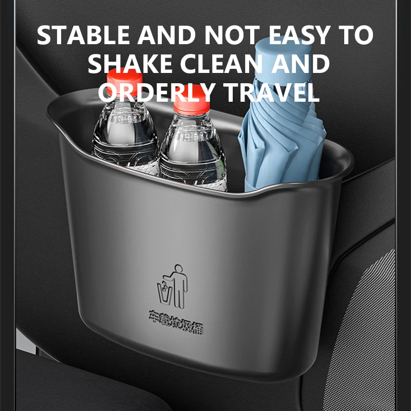 Car Trash Box with Mobile Phone Holder Hook