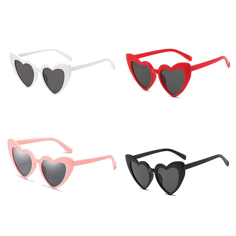 

New Ladies Sexy Cat Eye Love Heart Sunglasses Retro Big Frame Personality Sunglasses UV400 Protection Eyewear Anti Blue