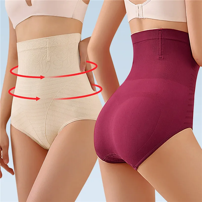 High Waist Breathable Shaping Panty Belly Band Abdominal Compression Corset  Slimming Body Shaper Butt Lifter Seamless Panties