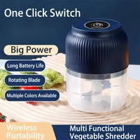 250ml มินิไร้สาย USB ชาร์จไฟฟ้าผัก Chopper กระเทียม Crusher Chopper อาหารสําหรับ Gadgets ครัวสําหรับกระเทียม 1