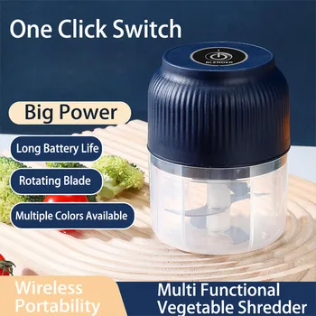 250ml Mini Wireless USB ricaricabile elettrico tritatutto per verdure tritatutto per aglio tritatutto per alimenti per gadget da cucina per aglio 1