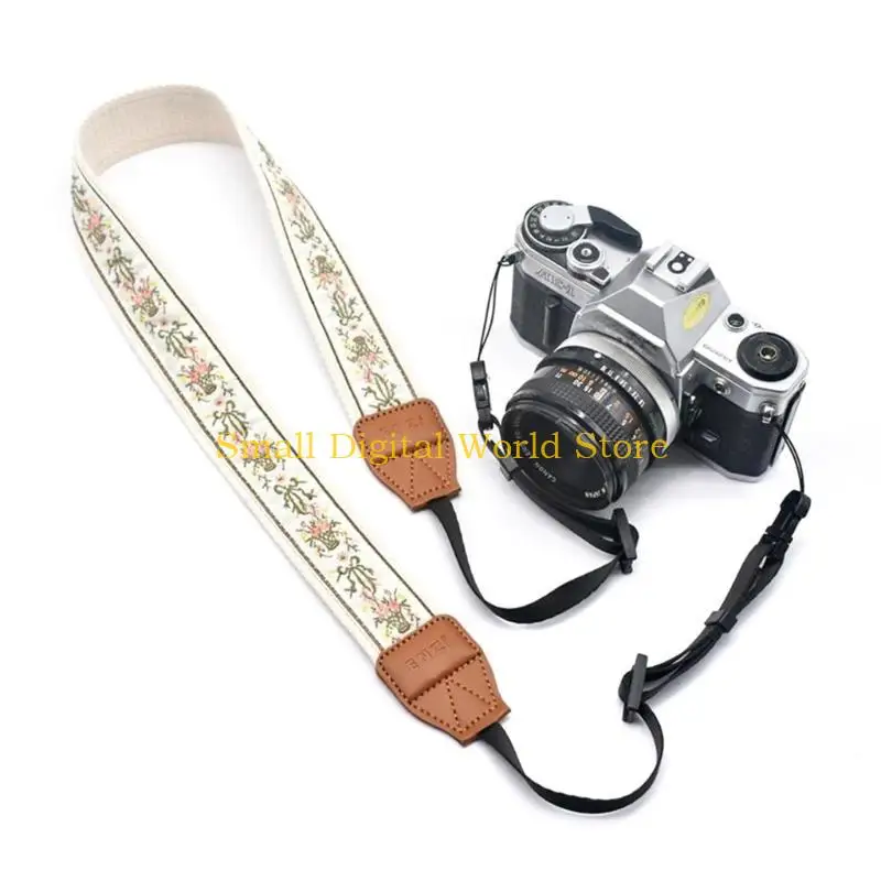 77UB 멀티 컬러 시리즈 카메라 스트랩 목 매는 밧줄 DSLR 카메라 용 민족 스타일 조절 가능한 어깨 스트랩 벨트 분실 방지 체인