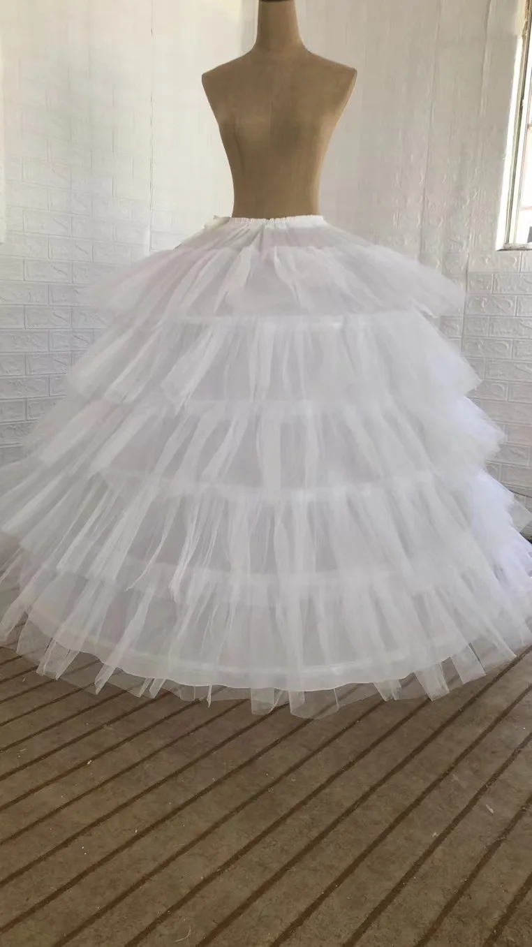 Foreign Trade plus-Sized Size Wedding Dress Photo Studio Photography Special 6-Circle 6-Layer Hard Mesh Crinoline Elastic