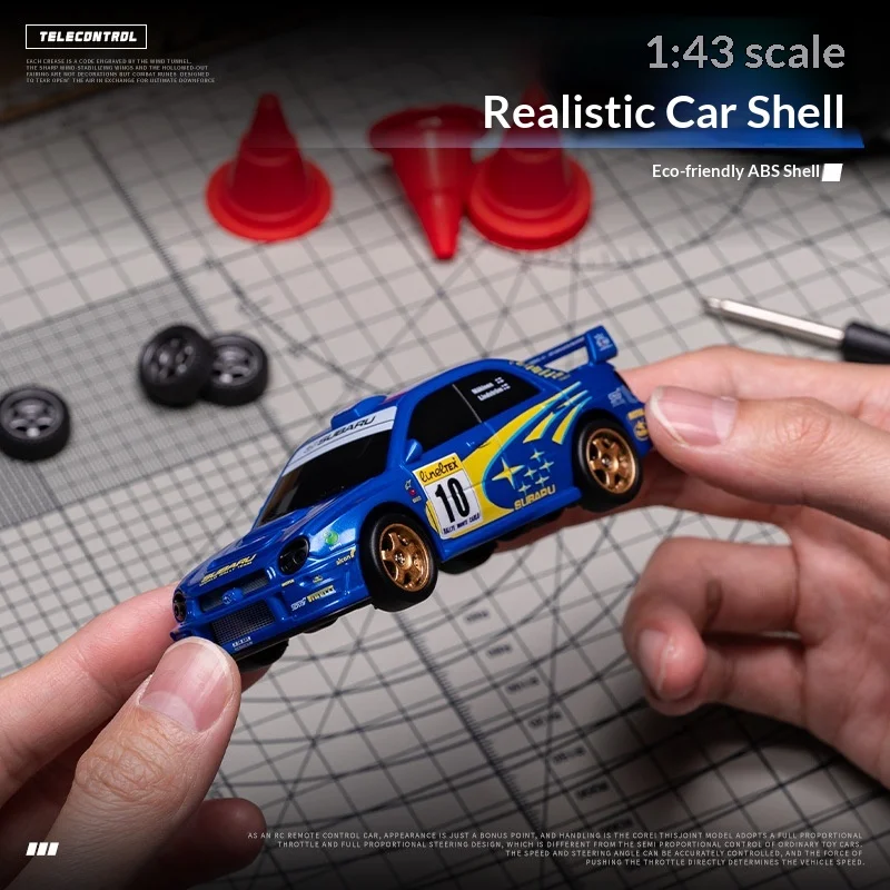 Mini Drift RC 1/43 4WD Voiture Télécommandée - Mazda/Subaru