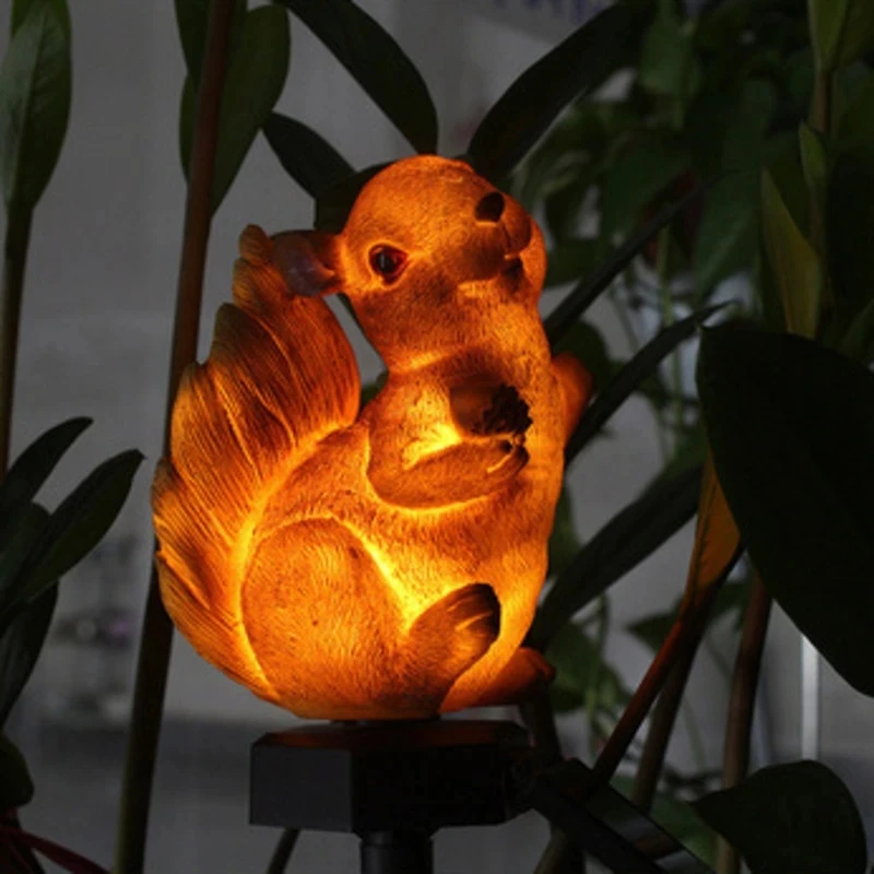 

Waterproof IP65 Solar Garden Lights Squirrel Ornament Animal Bird Outdoor LED Path Lawn Yard Garden Lamps Animal Decor Sculpture
