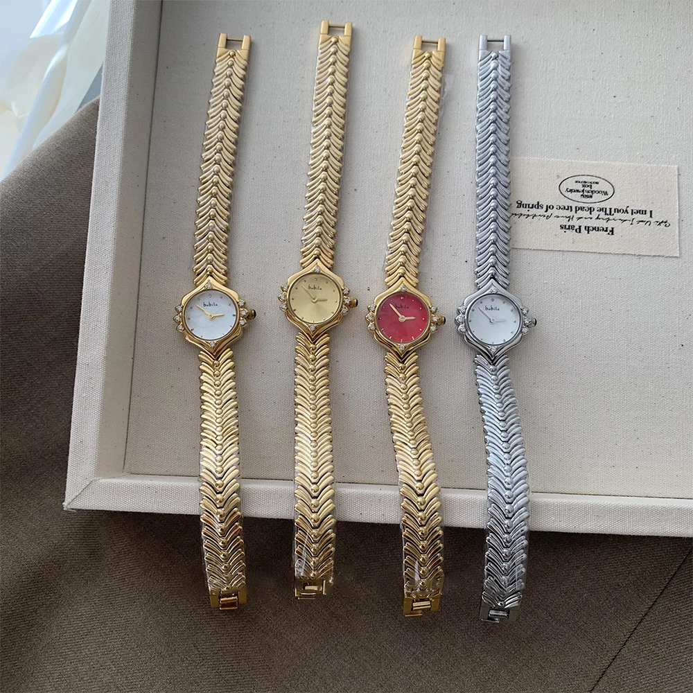 Fashion Temperament Minimalism luxury with Rhinestone quartz Watch For women's girl Student gift  Women's accessories