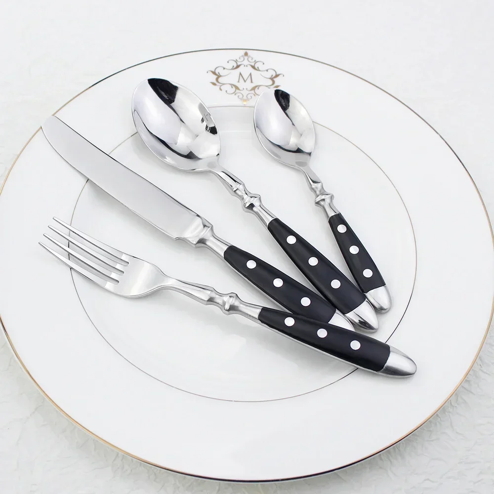 4pcs/set Stainless Steel Western Cutlery 4 In 1 Set Delicate Utensils Dinnerware For Home New