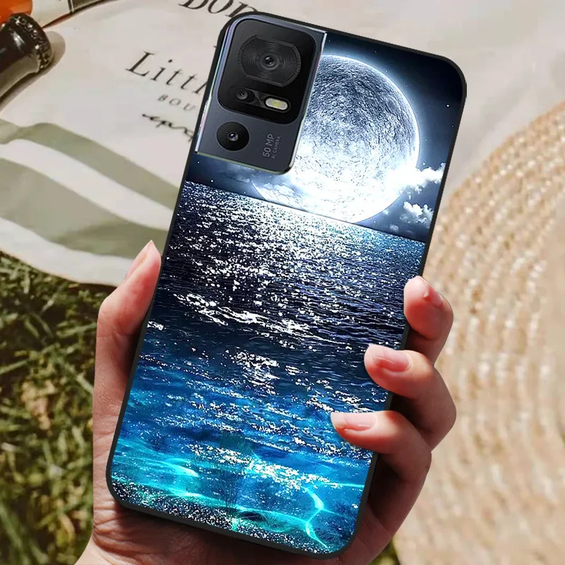 Soft Black Silicone TPU Phone Back Cover - 2023 Protective Bumper Shell