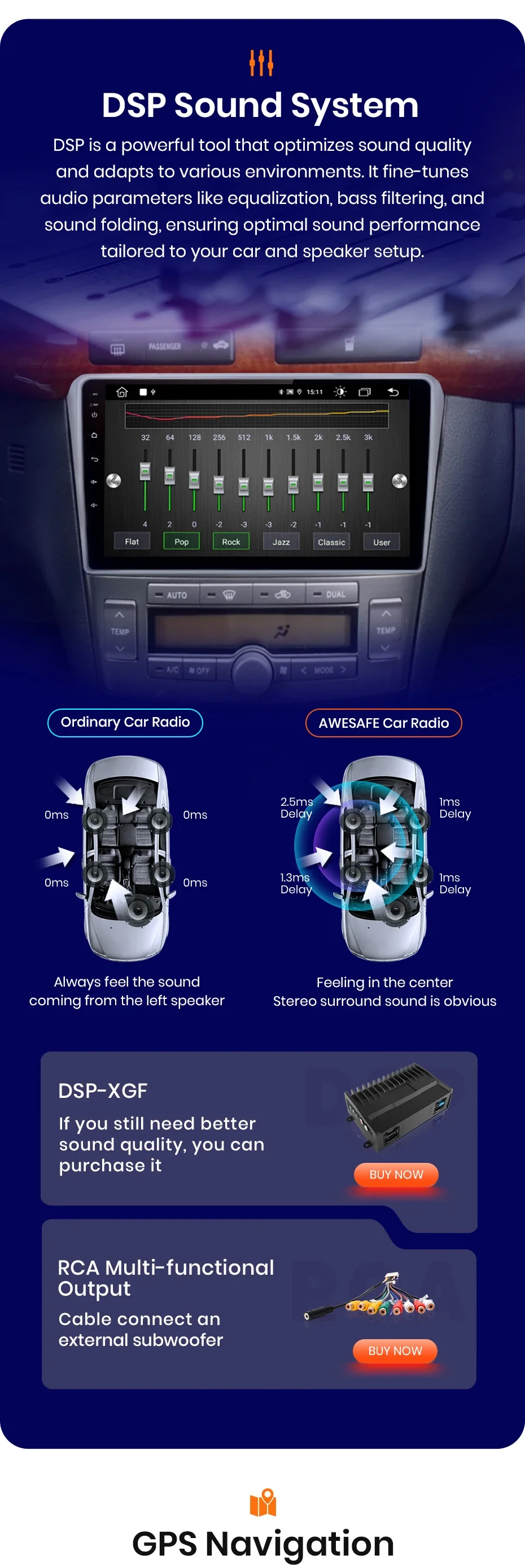 Für Toyota Avensis 2002 2005–2008 CarPlay für Apple Android Auto Auto Radio GPS IPS RDS FM WiFi BT 4G 8 Core Multimedia Stereo – Detail 11