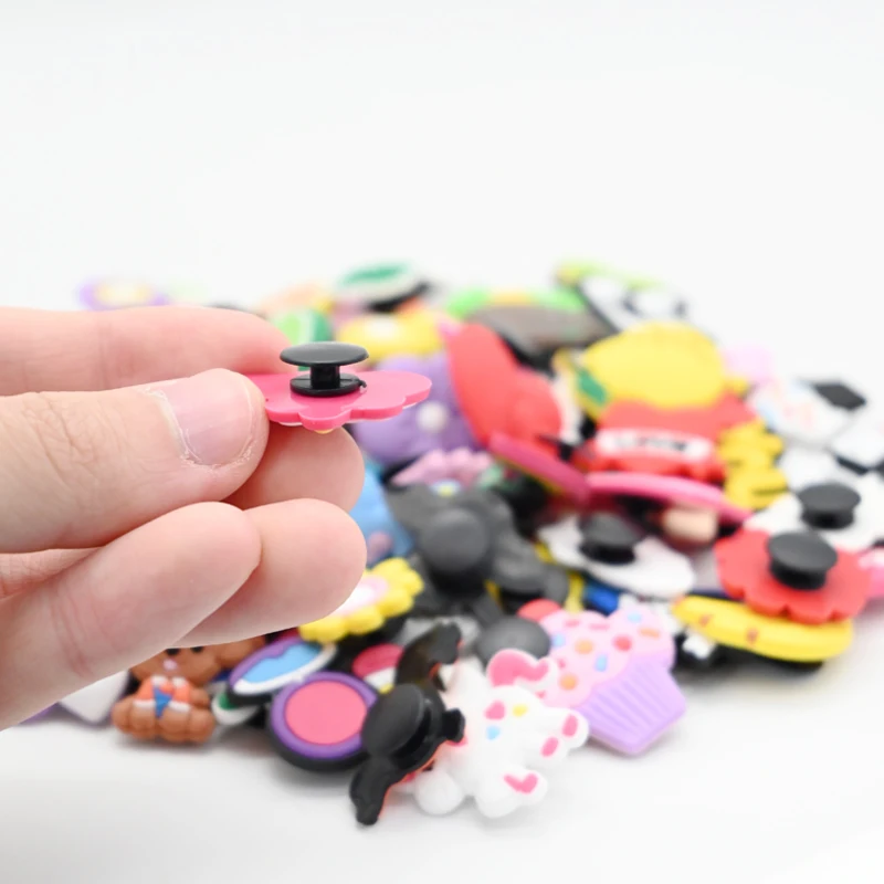 100 Pack Shoe Charms for Croc PVC Cute Cartoon Shoe Decoration Pins Anime Accessories Pack for Kids Teens Girls Boys Children shoe charms