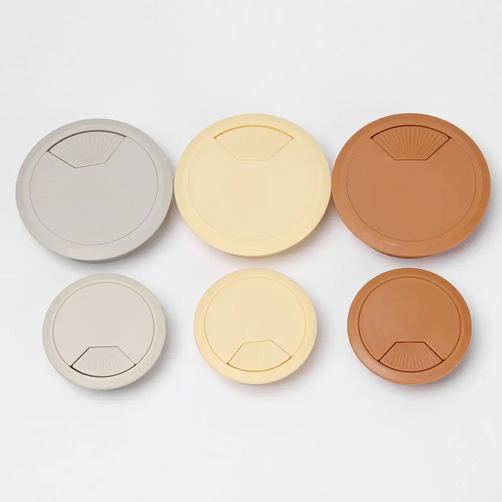 Description Picture 5 of item60/80mm Practical Tidy Cable Clamp Office Organizer Computer Grommet Line Box Wire Hole Cover Desk Table Cable Fastener