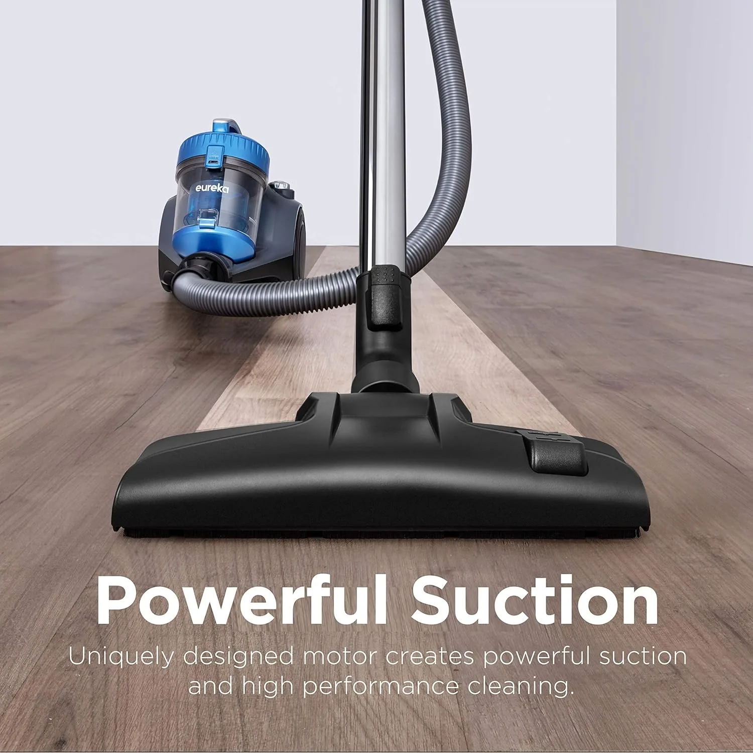 Bagless Canister 2.5L Vacuum Cleaner, Lightweight Vac for Carpets and Hard Floors, NEN110A, Blue 2