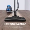 Bagless Canister 2.5L Vacuum Cleaner, Lightweight Vac for Carpets and Hard Floors, NEN110A, Blue 2
