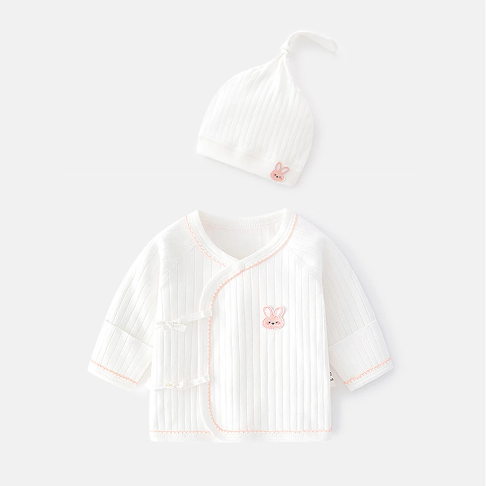 Newborn Baby Girl Tshirt Long Sleeve Cotton Spring Autumn 0-3 Months Hospital Baby Boy Tops
