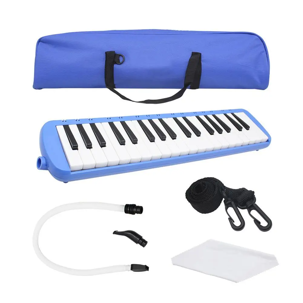 

37 Key Melodica For Beginner Piano Style Portable Wind Musical Instrument With Mouthpiece Tube Carrying Bag