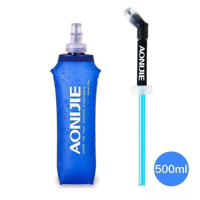 250ml 500ml Soft Flask Folding Water Bottle 3