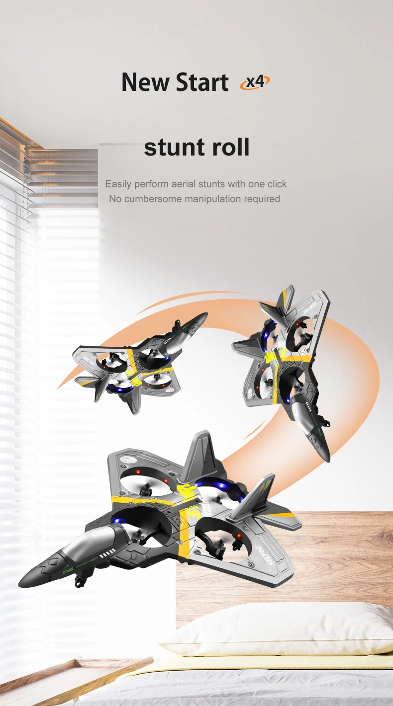 4drc V17 Remote Controlled Rc Glider Fighter Plane For Beginners_voghion.com