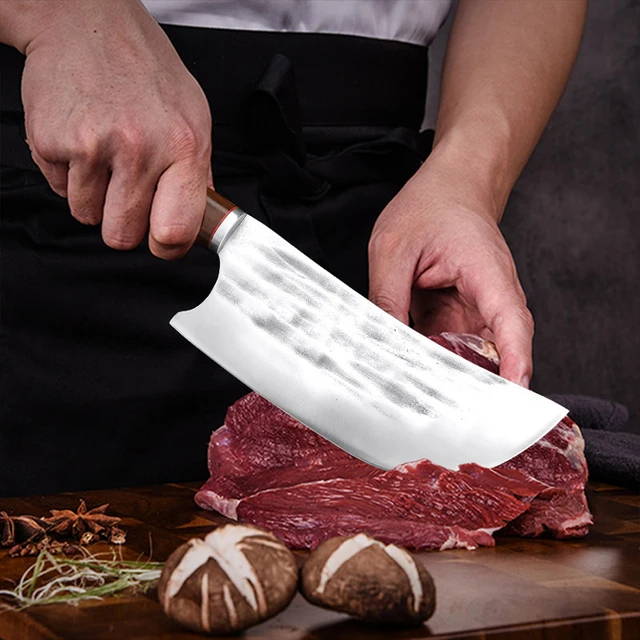 TURWHO 7 Chinese Kitchen Knivse Professional German 1.4116 Steel Chef  Knife Cutting Meat Gish And Vegetables Cooking Tools - AliExpress