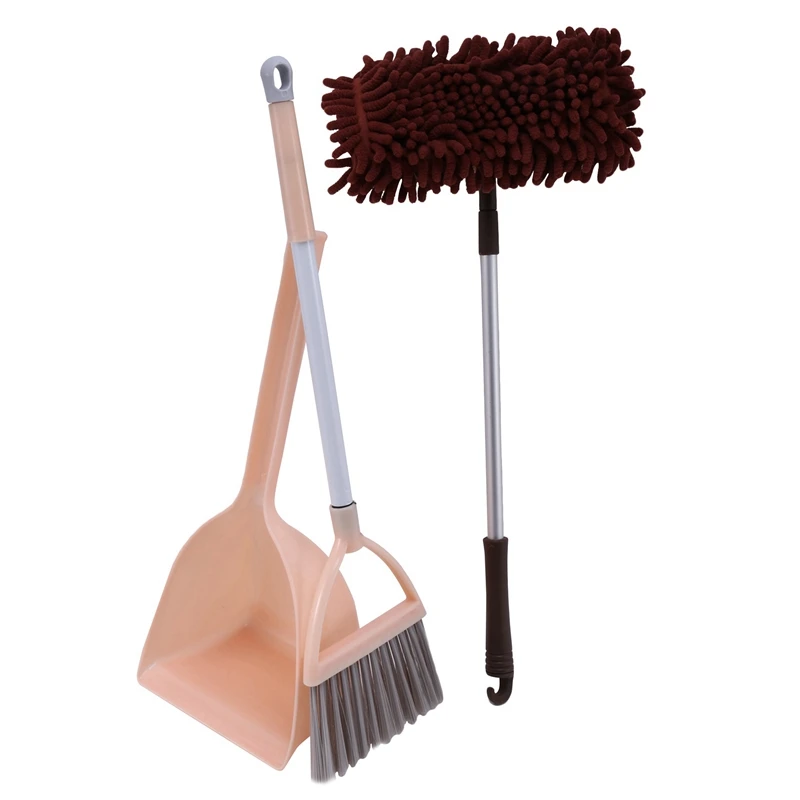 

Set Of 9, Children's Housekeeping Cleaning Kit Cartoon Children's Toys Cleaning Game Toys Included. Broom, Hoe, Mop