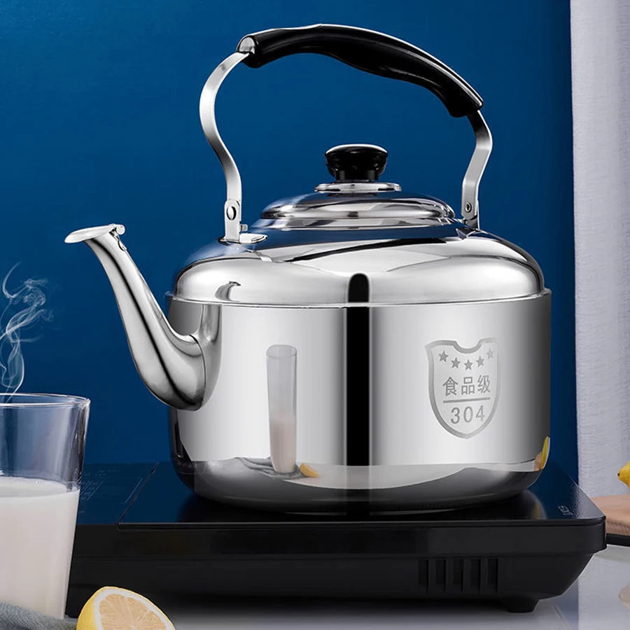 Stainless Steel Water Bottle Tea Kettle Whistling Stovetop 4L/5L/6L Loud Whistle Water Teapot