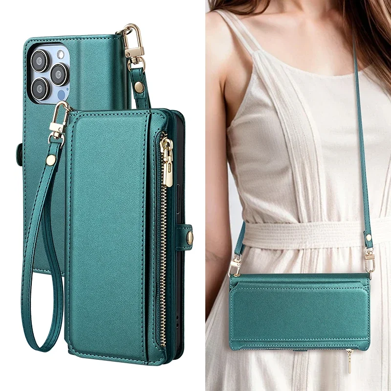 Flip Cover Zipper Wallet Phone Case
