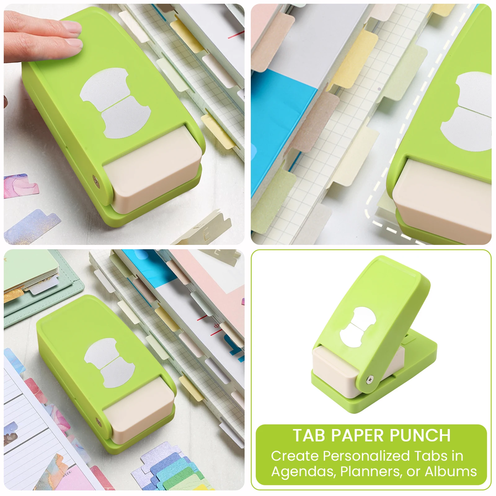 Paper Punch Hole Punching Tools Paper Craft Punch Whale Tail Tab Punch for Calendars Planners or Albums Ideal for Bullet Journals Bible Tabs