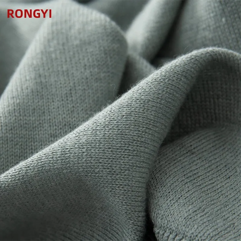 RONGYI 85% 뽕나무 실크 반팔 티셔츠 남성용, 둥근 목 아이스 실크 반팔 15% 캐시미어 보터밍 셔츠, 얇은 여름