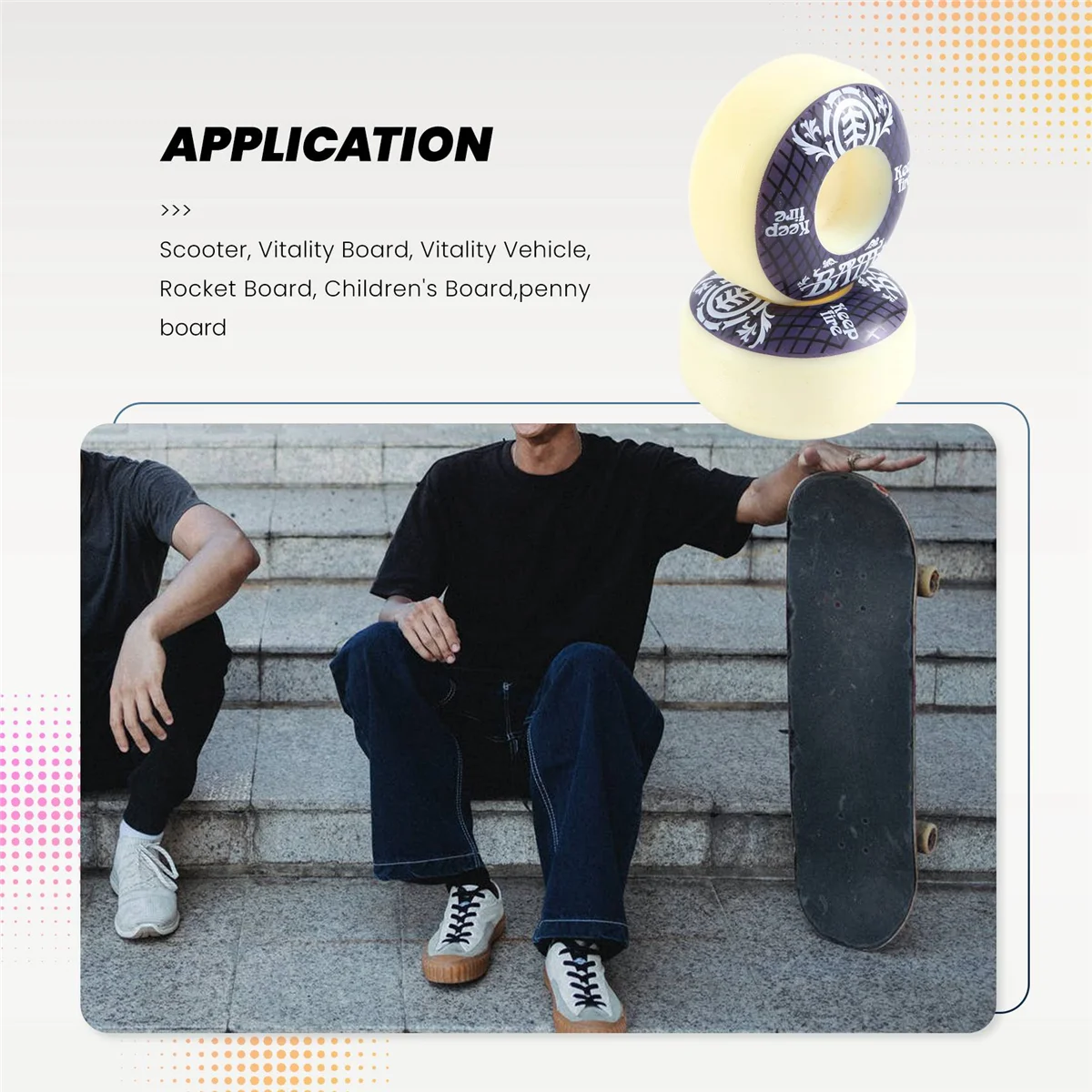 4Pcs KEEPFIRE Skateboard Wheels 54mm PU Hardness 85A Longboard Wheels for Street Longboard Skate Deck Wheel skateboard wheel skateboard accessories