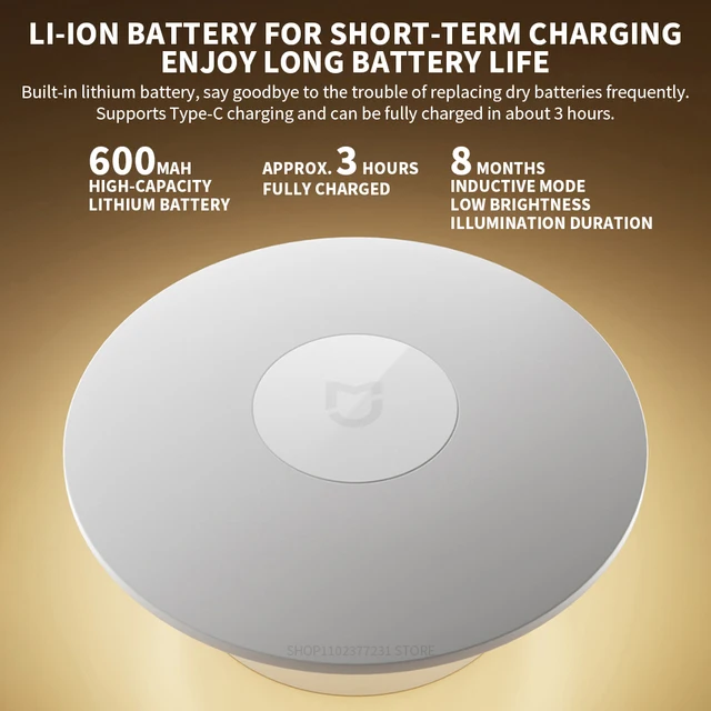 Original Mijia Night Light 3 2700K 5V-1A 2.5W 600mAh 2