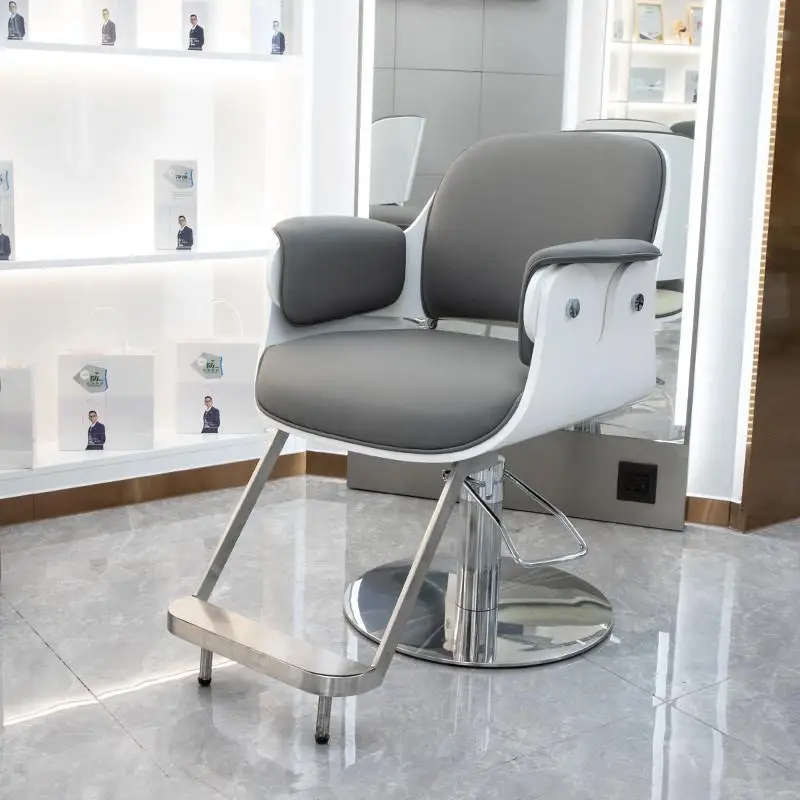 

Salon Modern Barber Chair Cosmetic Simple Luxury Hair Swivel Chair Beauty Stylist Chaise Coiffeuse Salon Furniture HD50BC