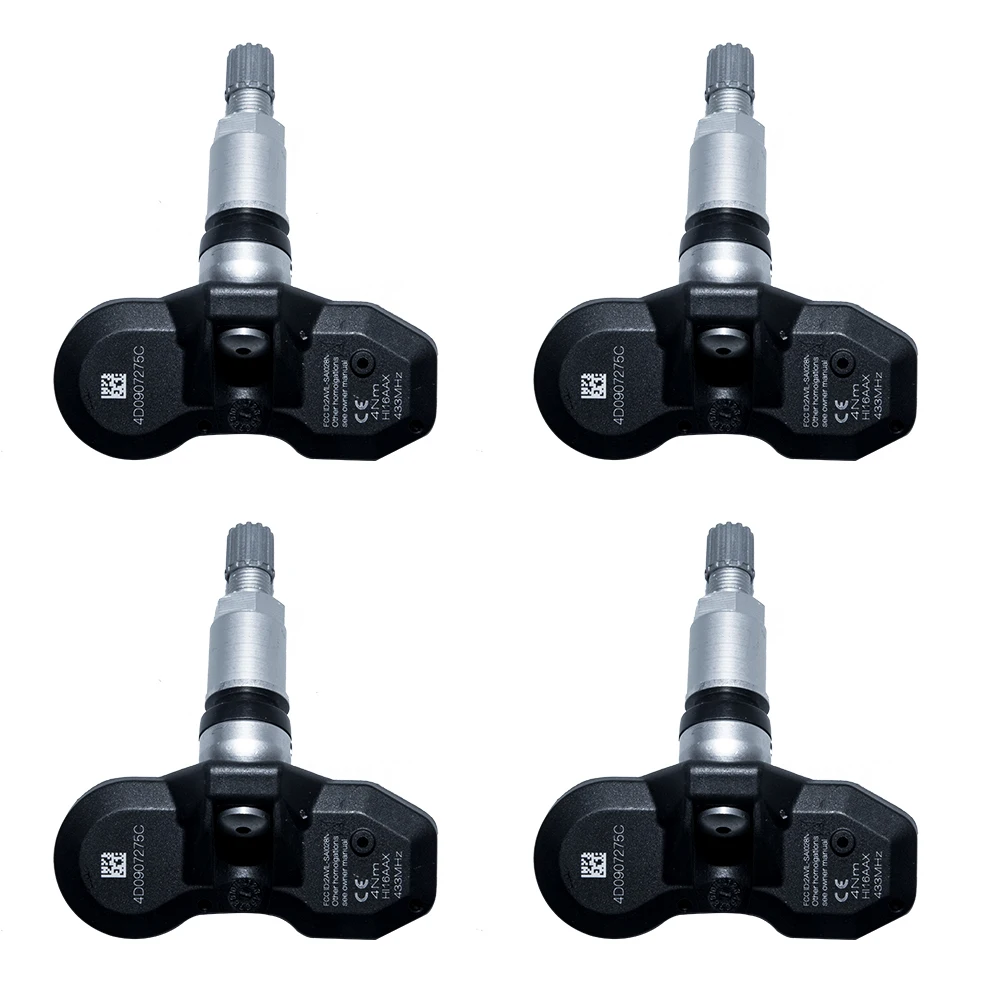 4pcs A0008223306 메르세데스 벤츠 CL500/S500 용 타이어 압력 모니터링 센서 2000 2001 2002 2003 2004 2005 2006 TPMS 433MHz