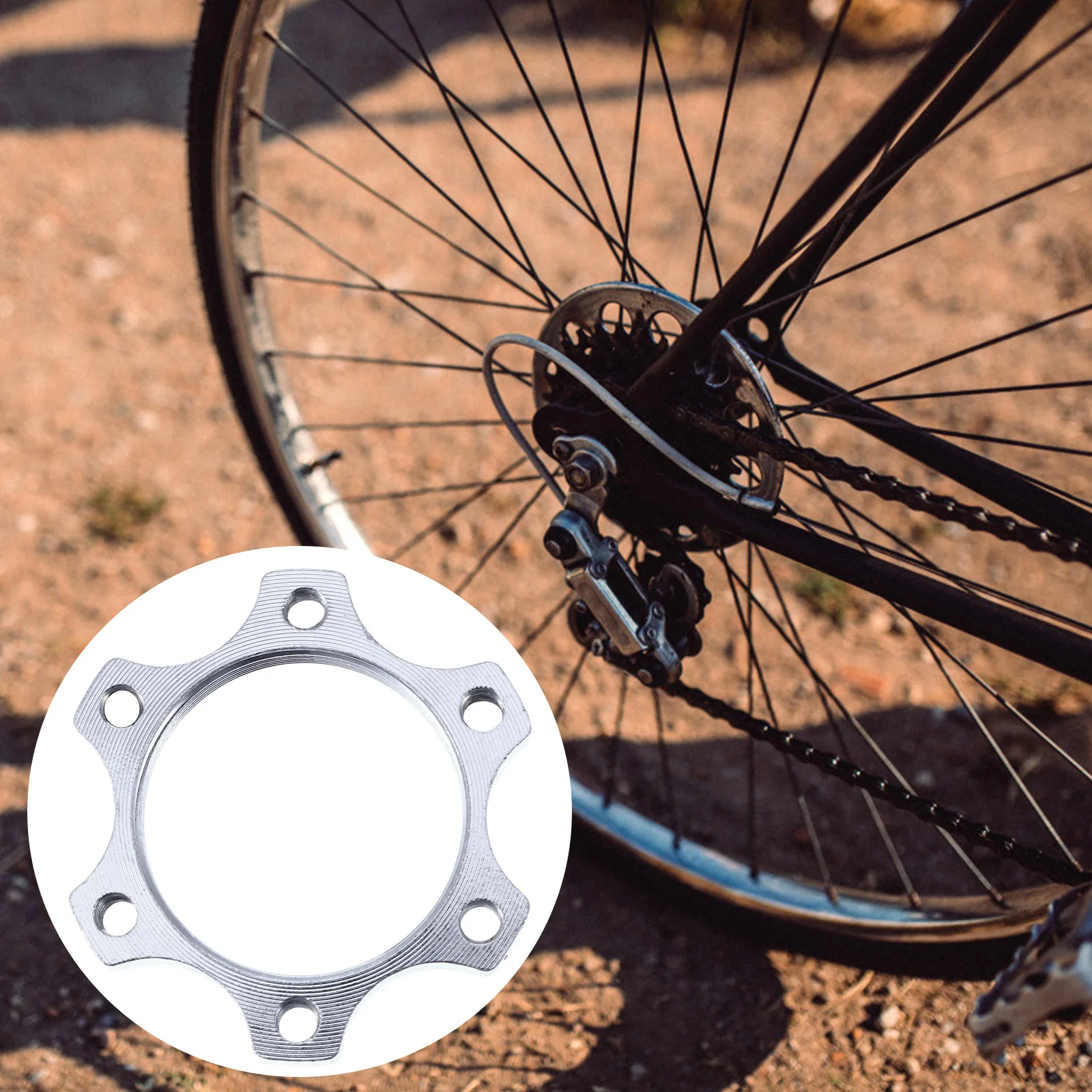 

6pcs Flange Lock 6-hole Adapter Turn Six Nails Conversion Seat Brake Disc