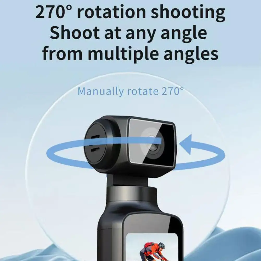 64G For K1 4K Cheap Sports Pocket Camera 270 &deg; Rotating Handheld Camera Outdoor Sports New