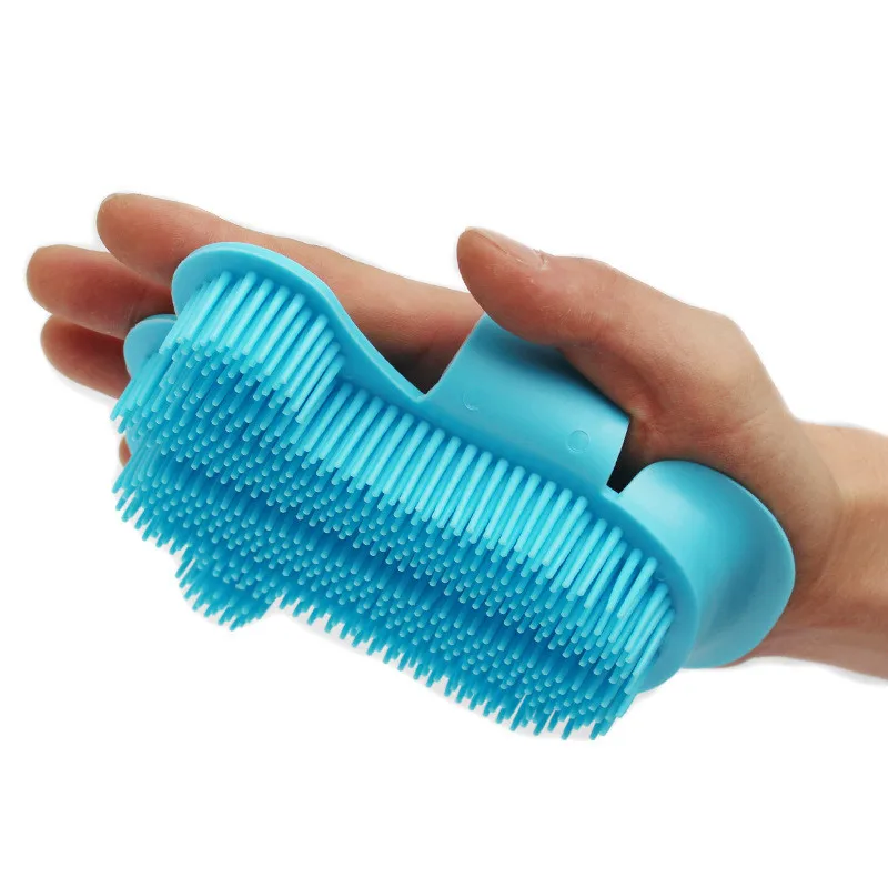 Pets Rubber Washing Glove Dog Cat Bath Brush Comb Rubber Glove Hair
