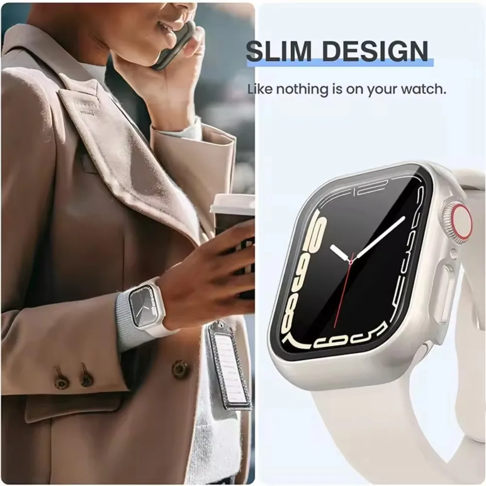 Premium Protective PC Case for Apple Watch - Durable Shell with Membrane Integration