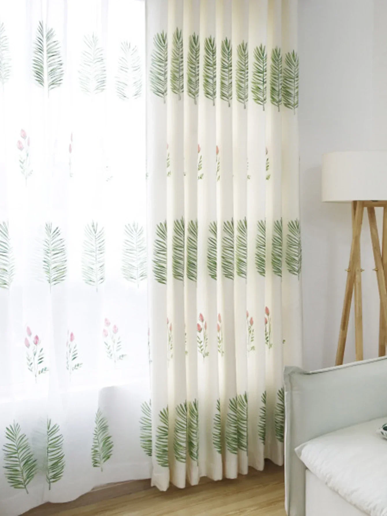 2025 New Bedroom and Living Room Curtains 1PC Embroidered Countryside Chinese Style Korean Style Living Room, Study, Bedroom 3