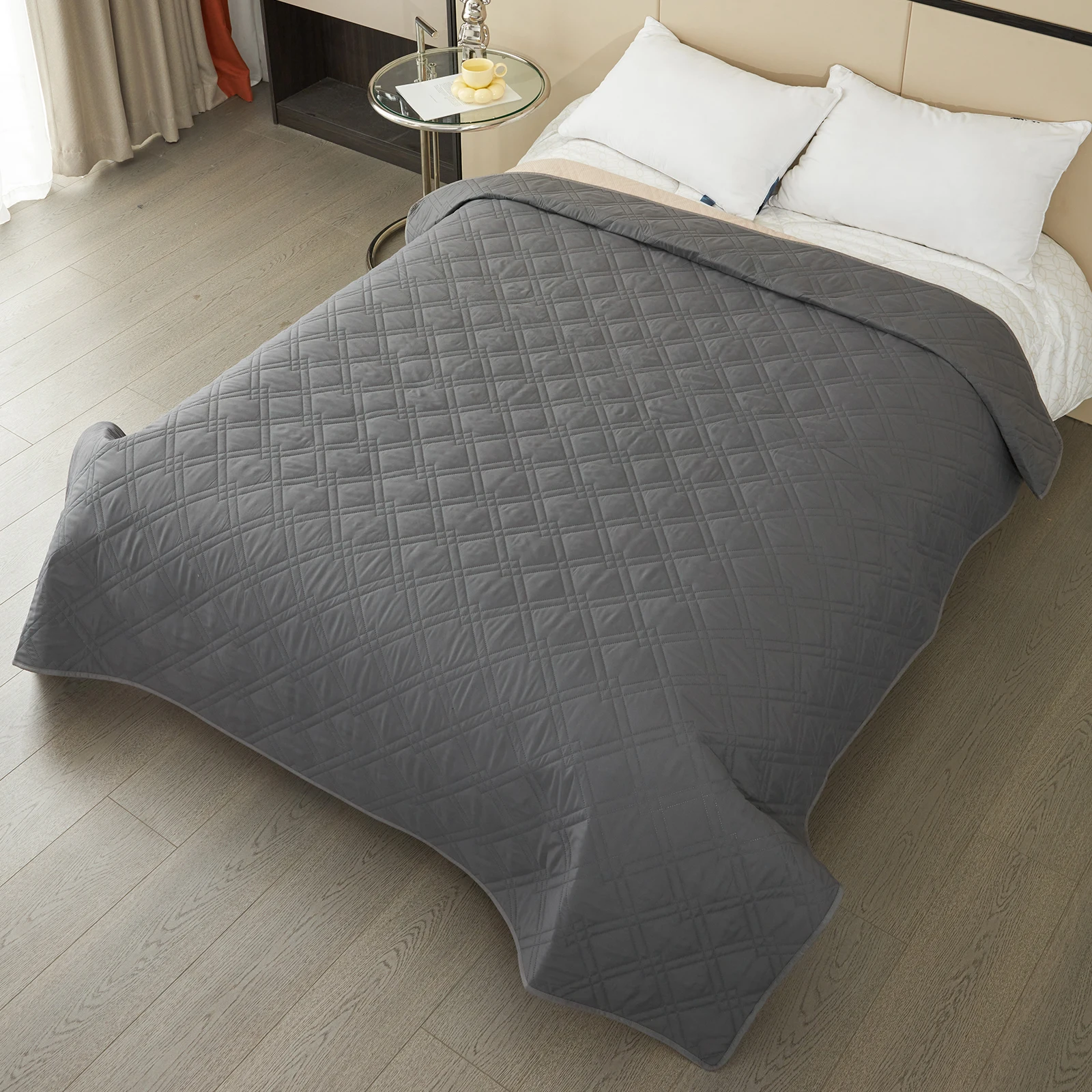 Waterproof Dog Bed Cover with Back Silicone Rubber Washable Pet Blanket Cover Durable Dog Bed for Furniture Couch Sofa