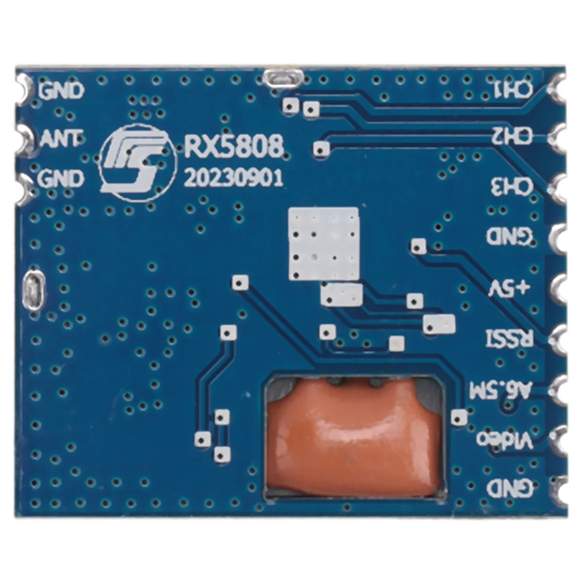 FPV 5.8G 무선 미니 오디오 비디오 리시버 모듈, RX5808, FPV 시스템 RC 헬리콥터 리치, 1 개