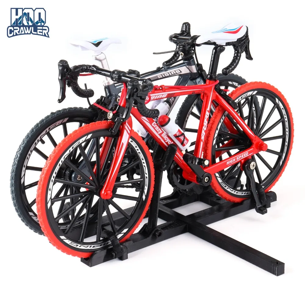1/10 RC Simulation Bike Rack Mini Scale Bicycle Rear Rack Double Bike Mount Decorative for 1/8 1/10 RC Crawler TRX4 FCX10 SCX10