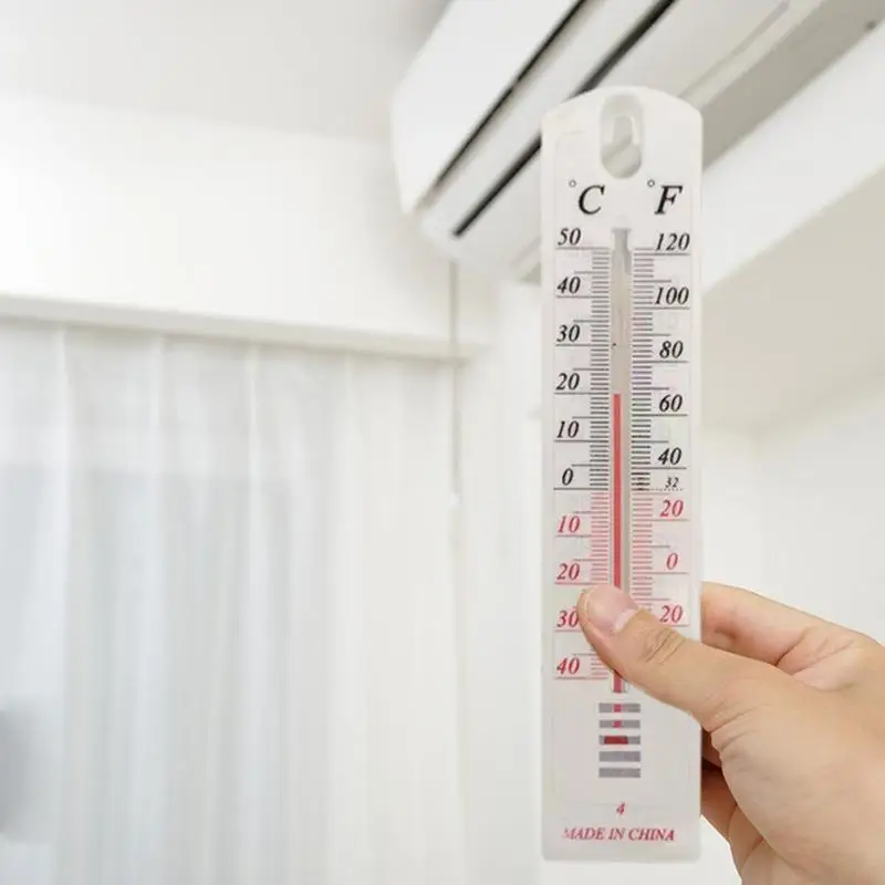 Classic Temperature Wall Indoor Outdoor Weather Temperature Large Numbers Wall Mount Temperature Gauge for Garden Wall Homes 4