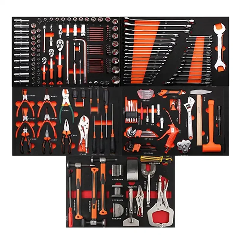 

Workshop Hardware Lining Multi-Function Hand Tool Socket Wrench Auto Repair Car EVA Custom Set Fit Trolley Tools Cabinet