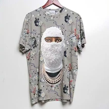 

Gray Ih Nom Uh Nit T-shirt Men Streetwear Hip Hop Diamond Masked Accessories T Shirts Ih Nom Uh Nit Paris Top Tees Summer Style