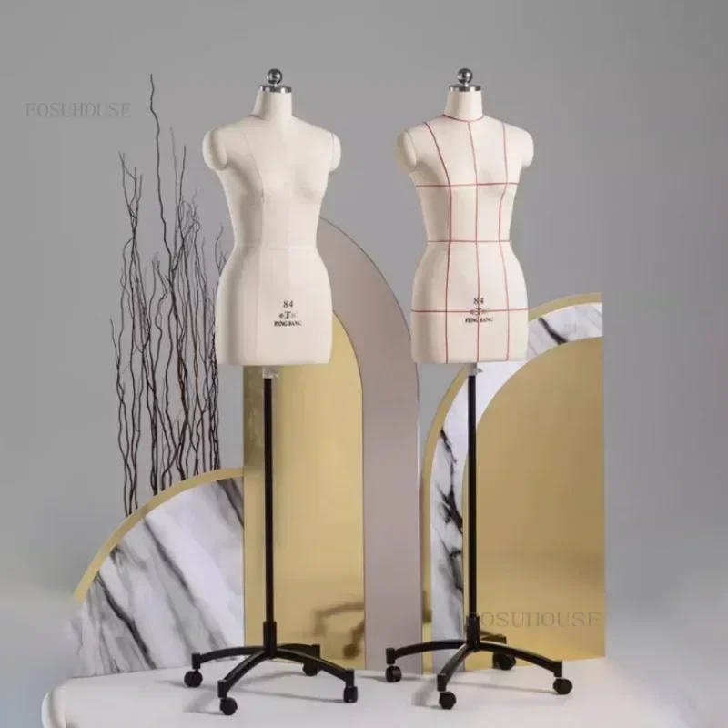 Female Sewing Mannequin for Clothing Design Upper Body Tailor Mannequin  Adjustable Rack Metal Base Model Can Be Pined - AliExpress